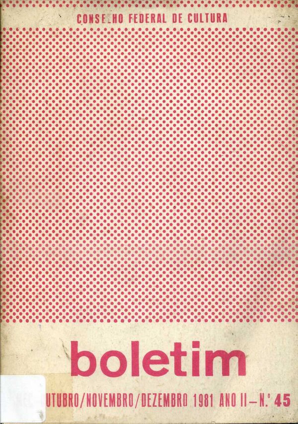 Boletim do Conselho Federal de Cultura - 45 - 800 CFC